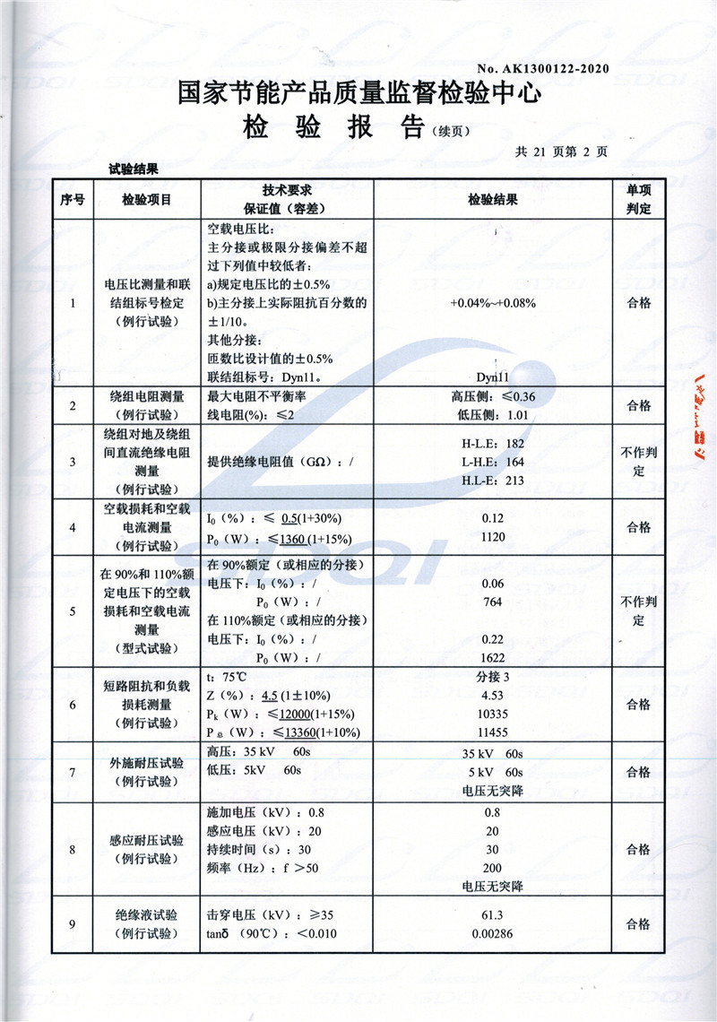高低压试验报告-S11-1250铜山铜山铜山油浸式变压器-2.jpg